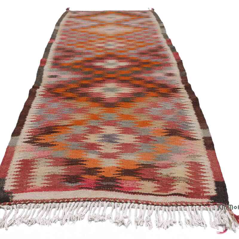 Vintage Anadolu Kilim Yolluk - 110 cm x 303 cm - K0062011