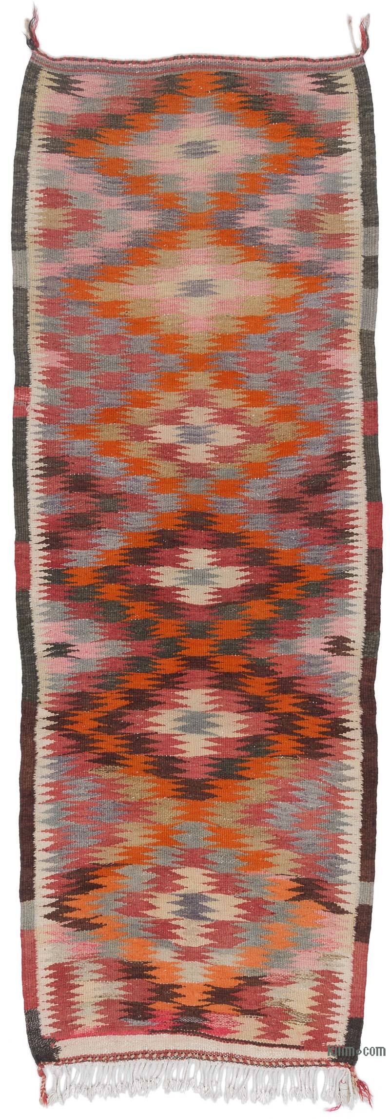 Vintage Anadolu Kilim Yolluk - 110 cm x 303 cm - K0062011