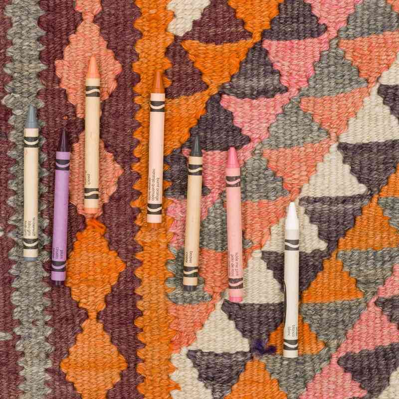 Alfombra Kilim Tribal Vintage - 100 cm x 285 cm - K0062013