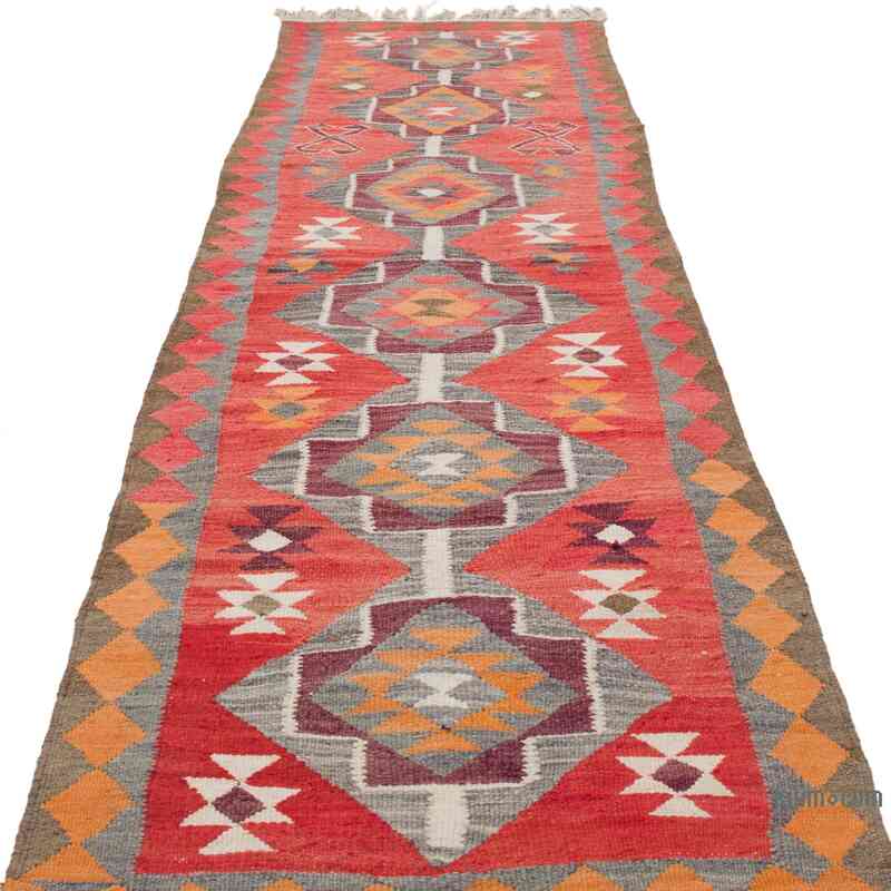 Alfombra Kilim Tribal Vintage - 88 cm x 310 cm - K0062024