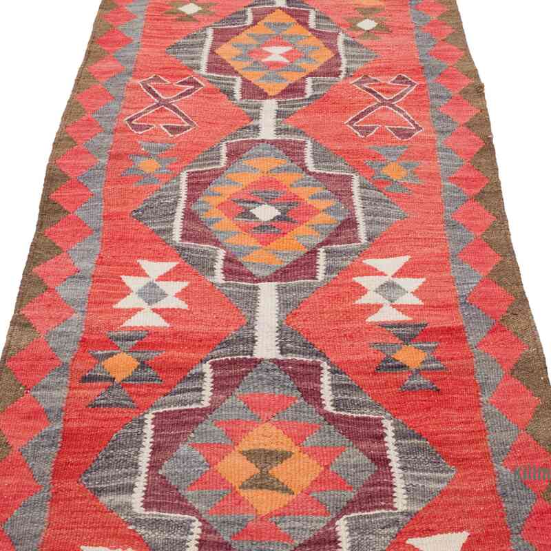 Alfombra Kilim Tribal Vintage - 88 cm x 310 cm - K0062024