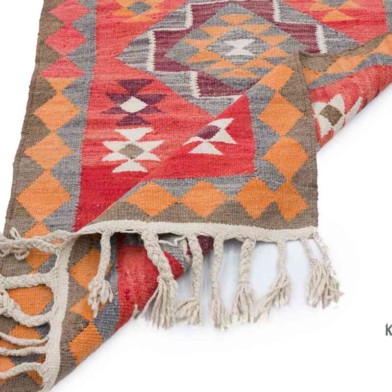 Alfombra Kilim Tribal Vintage - 88 cm x 310 cm - K0062024