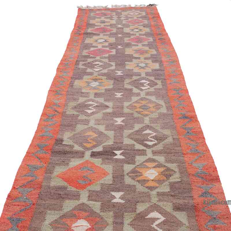 Vintage Tribal Kilim Runner - 3' 2" x 11' 7" (38" x 139") - K0062028