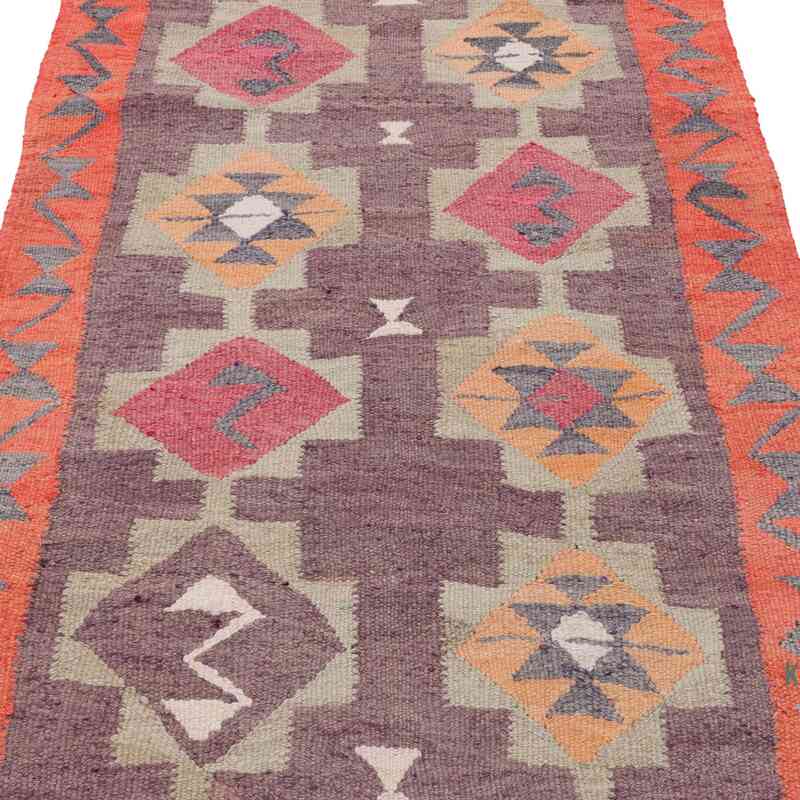 Vintage Tribal Kilim Runner - 3' 2" x 11' 7" (38" x 139") - K0062028
