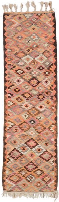 Alfombra Kilim Tribal Vintage - 95 cm x 308 cm