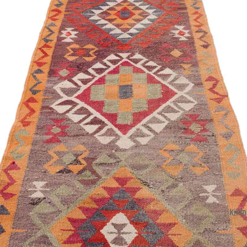 Vintage Tribal Kilim Runner - 3' 2" x 12' 6" (38" x 150") - K0062030
