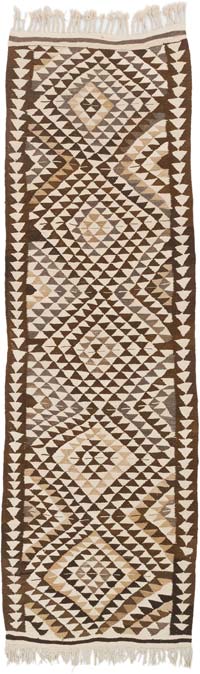 Alfombra Kilim Tribal Vintage - 107 cm x 345 cm