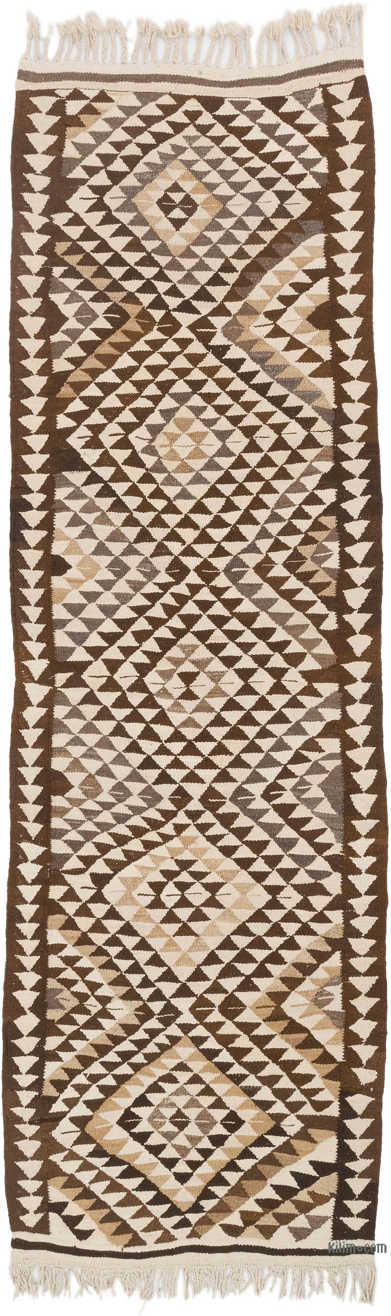 Alfombra Kilim Tribal Vintage - 107 cm x 345 cm - K0062031