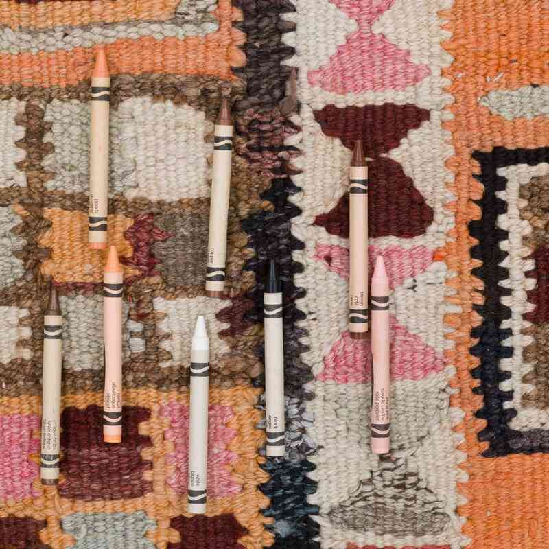 Vintage Tribal Kilim Runner - 3' 2" x 9' 7" (38" x 115") - K0062055