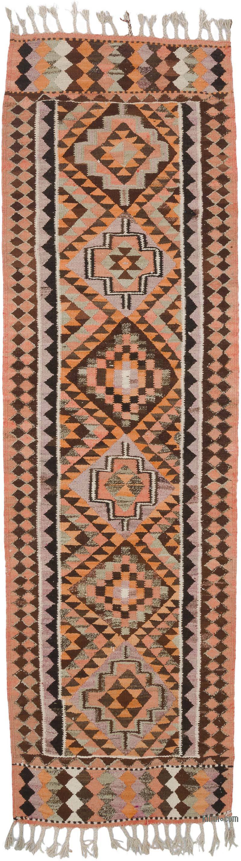 Vintage Tribal Kilim Runner - 3'  x 10' 2" (36" x 122") - K0062063