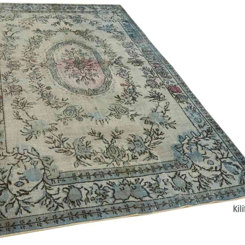 Hand Carved Over-Dyed Rug - 6'  x 9' 9" (72 in. x 117 in.) - K0062376