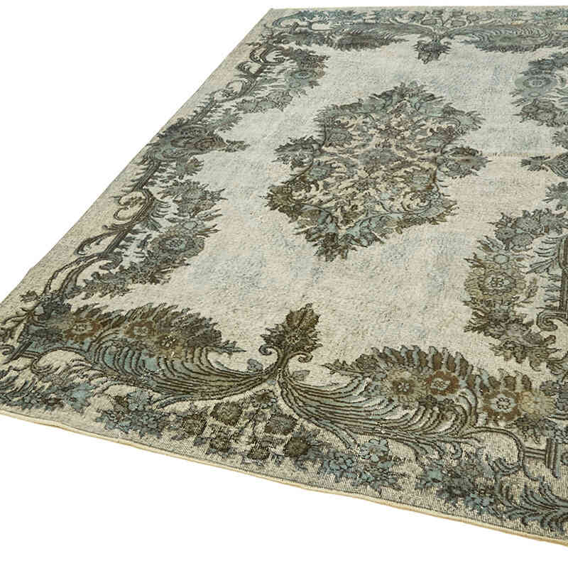 Hand Carved Over-Dyed Rug - 6' 8" x 10' 4" (80" x 124") - K0062381