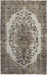 Hand Carved Over-Dyed Rug - 5' 7" x 8' 8" (67" x 104")
