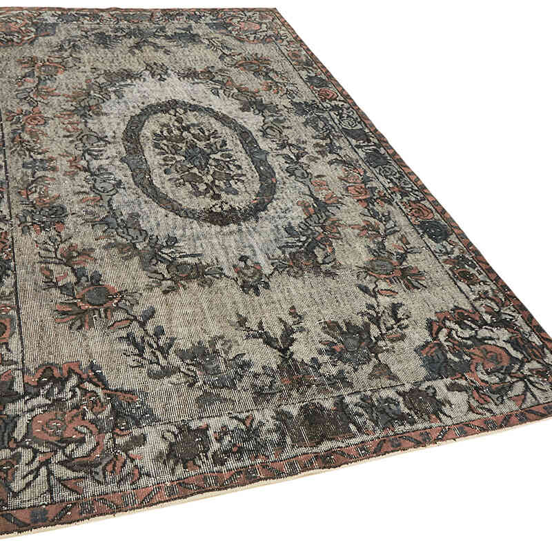 Alfombra Tallada a Mano Sobre Teñida - 173 cm x 284 cm - K0062389