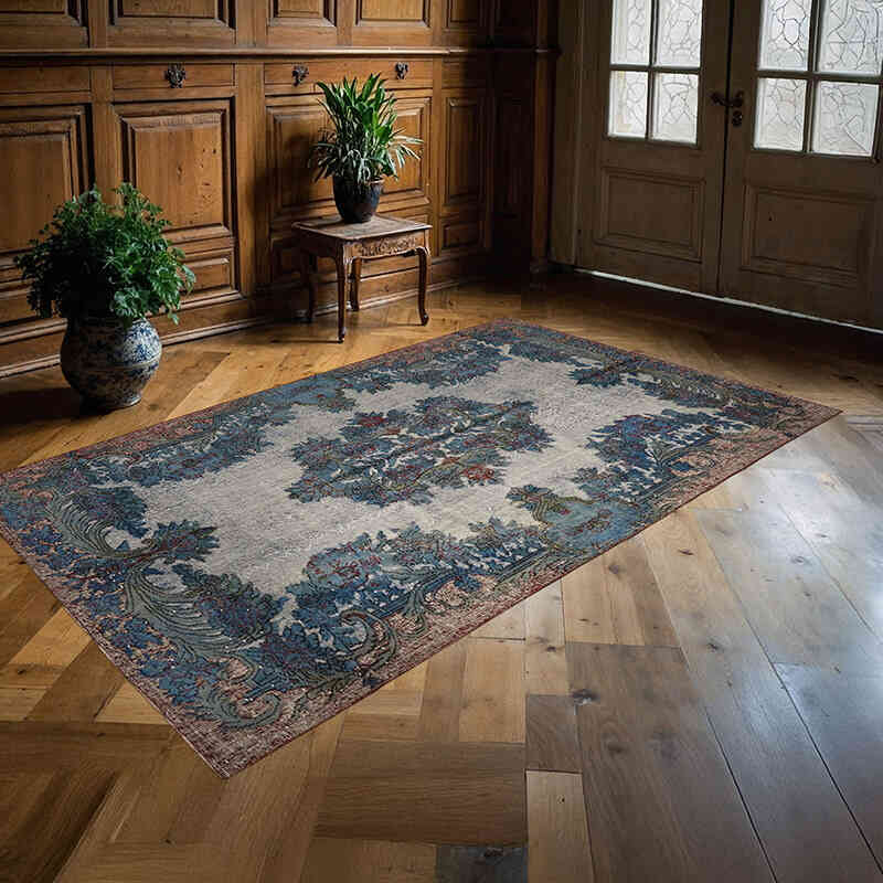 El Oyması Boyalı Halı - 163 cm x 267 cm - K0062390