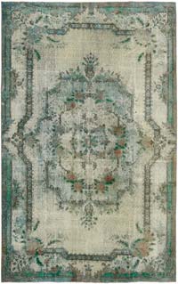 Hand Carved Over-Dyed Rug - 6' 2" x 9' 9" (74" x 117")