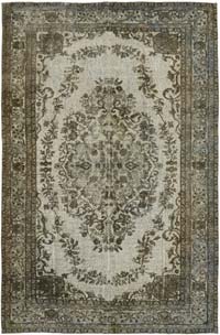 El Oyması Boyalı Halı - 193 cm x 288 cm