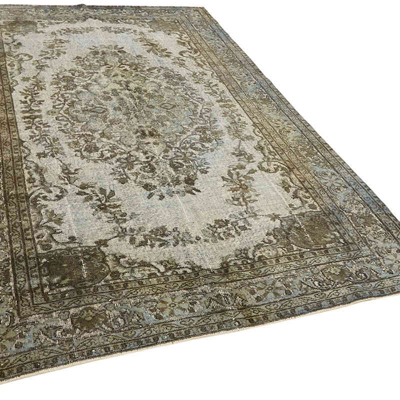 Hand Carved Over-Dyed Rug - 6' 4" x 9' 5" (76" x 113") - K0062401