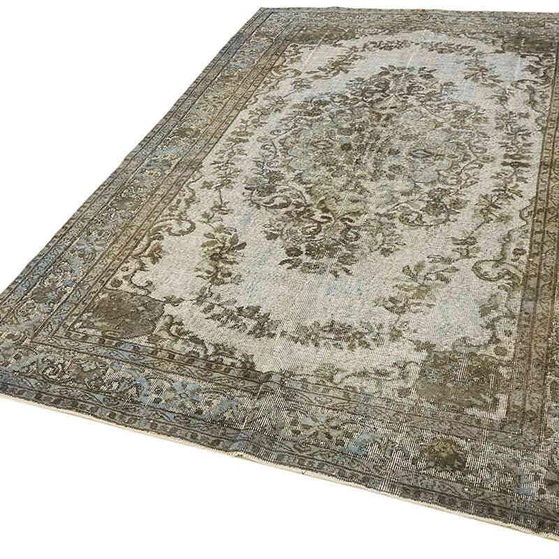 Hand Carved Over-Dyed Rug - 6' 4" x 9' 5" (76" x 113") - K0062401