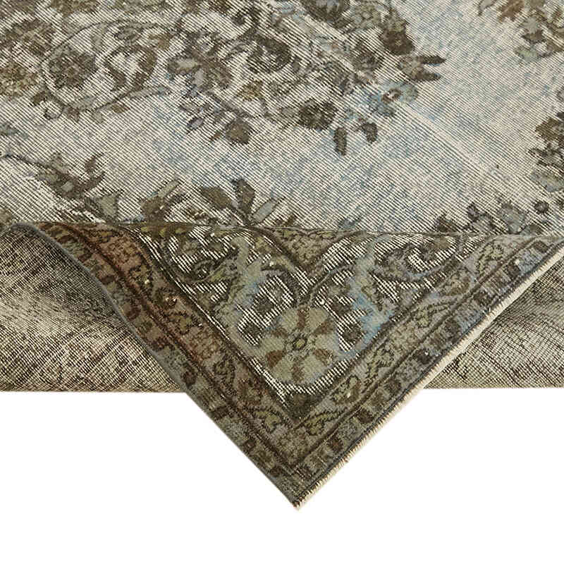 Hand Carved Over-Dyed Rug - 6' 4" x 9' 5" (76" x 113") - K0062401
