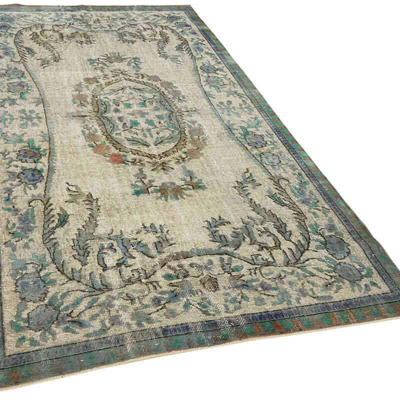 Alfombra Tallada a Mano Sobre Teñida - 161 cm x 291 cm - K0062408