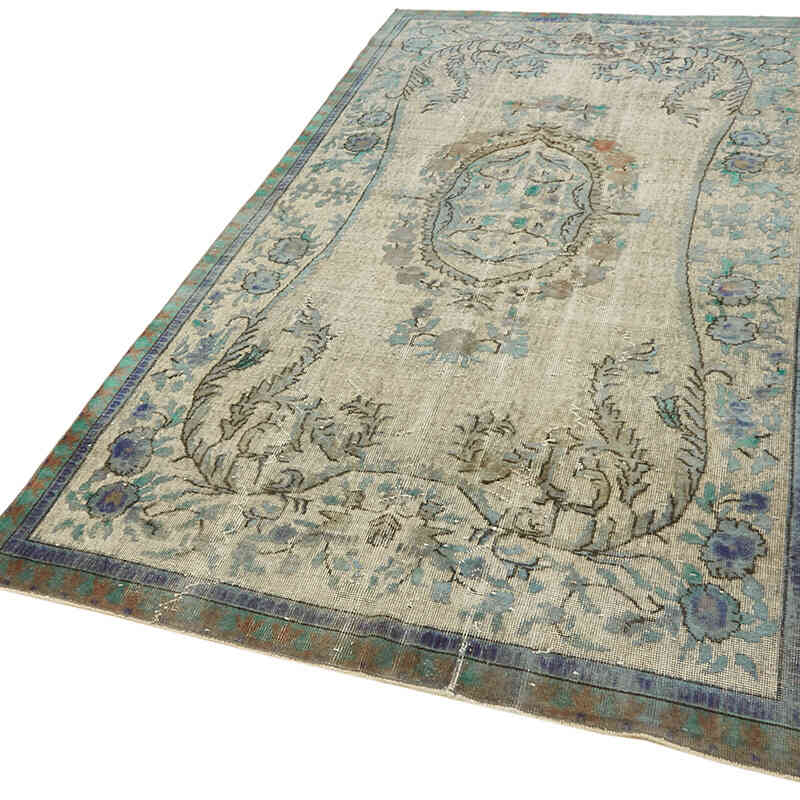 Alfombra Tallada a Mano Sobre Teñida - 161 cm x 291 cm - K0062408