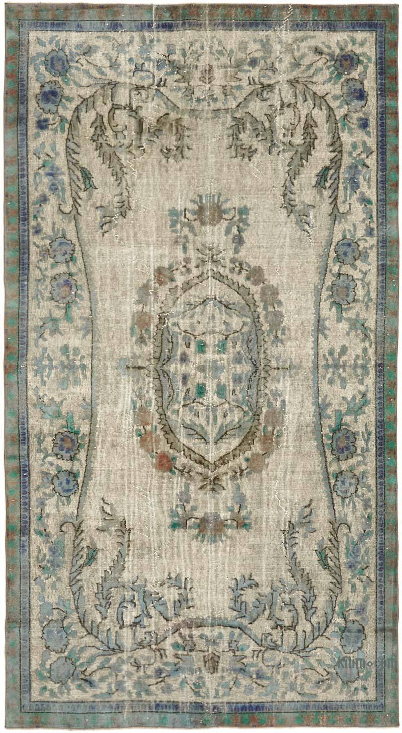 Alfombra Tallada a Mano Sobre Teñida - 161 cm x 291 cm - K0062408
