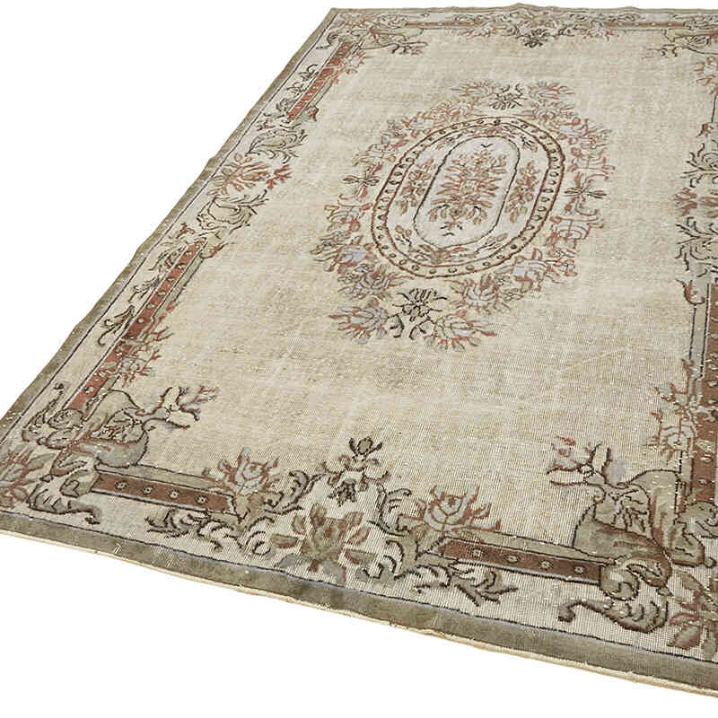 El Oyması Boyalı Halı - 194 cm x 307 cm - K0062410
