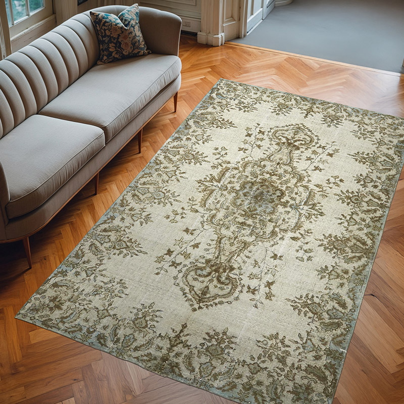 El Oyması Boyalı Halı - 177 cm x 275 cm - K0062411
