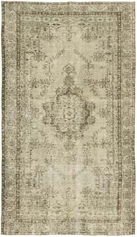 Alfombra Tallada a Mano Sobre Teñida - 161 cm x 274 cm