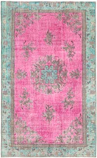 El Oyması Boyalı Halı - 163 cm x 262 cm
