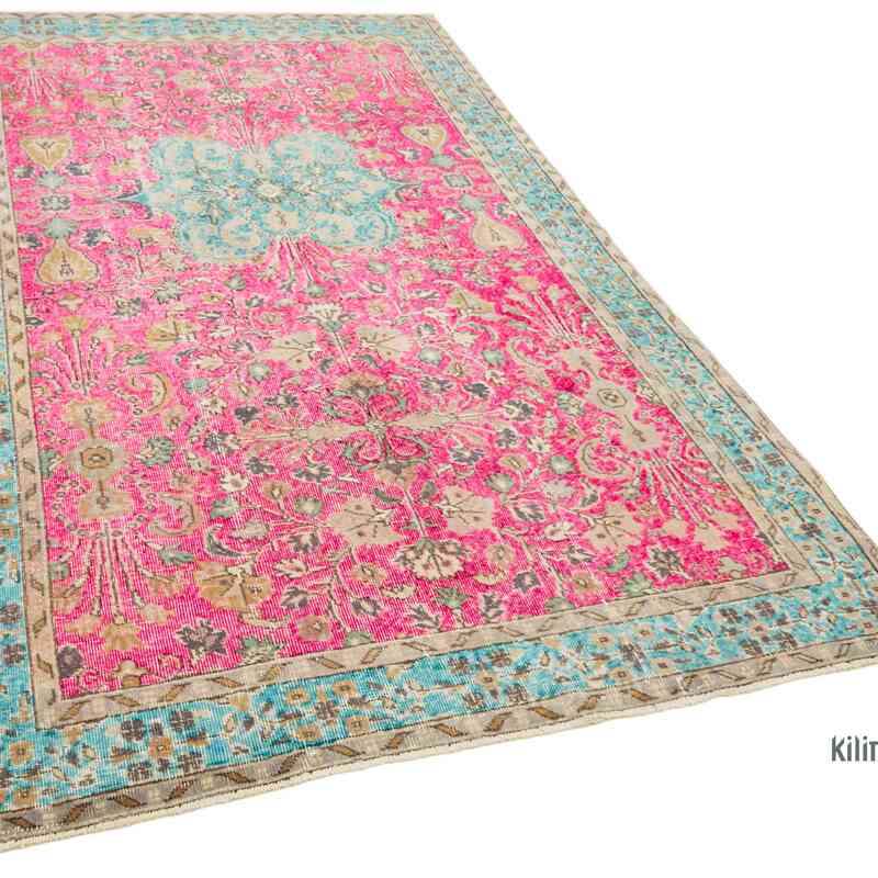 Hand Carved Over-Dyed Rug - 5' 5" x 8' 10" (65 in. x 106 in.) - K0062425