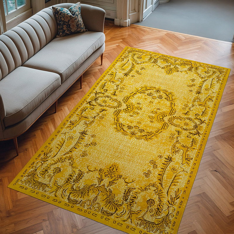 Alfombra Tallada a Mano Sobre Teñida - 186 cm x 316 cm - K0062429
