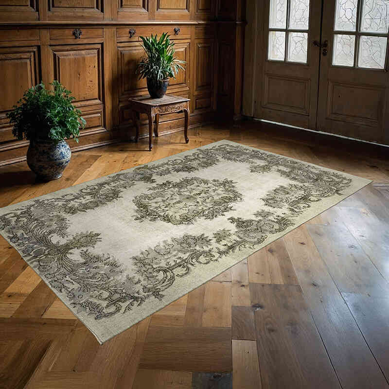 El Oyması Boyalı Halı - 162 cm x 262 cm - K0062431