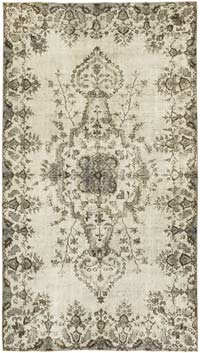 Hand Carved Over-Dyed Rug - 5' 3" x 9' 1" (63" x 109")