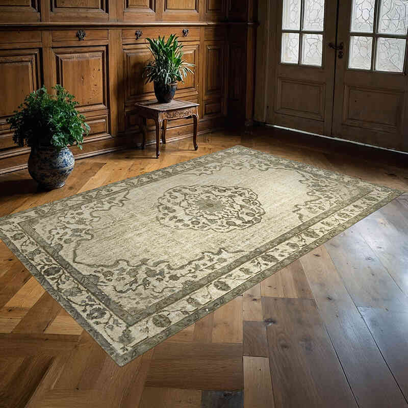 El Oyması Boyalı Halı - 169 cm x 259 cm - K0062453