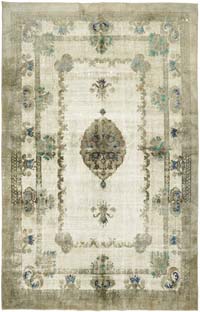 Alfombra Tallada a Mano Sobre Teñida - 182 cm x 280 cm