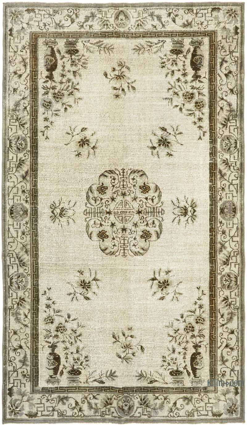 Hand Carved Over-Dyed Rug - 6' 2" x 10' 5" (74" x 125") - K0062458