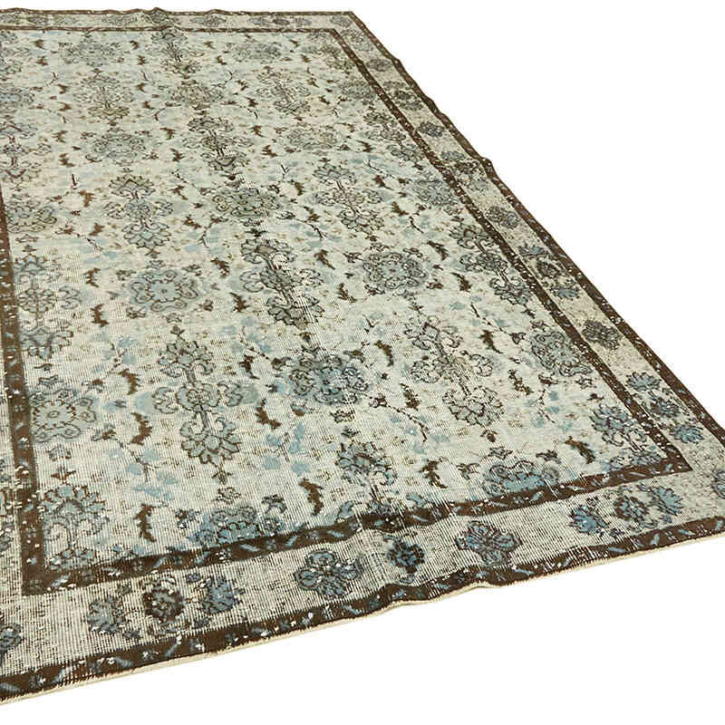 Hand Carved Over-Dyed Rug - 6' 3" x 9' 10" (75" x 118") - K0062460