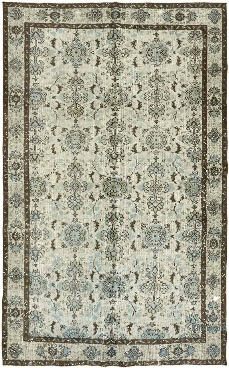Hand Carved Over-Dyed Rug - 6' 3" x 9' 10" (75" x 118") - K0062460