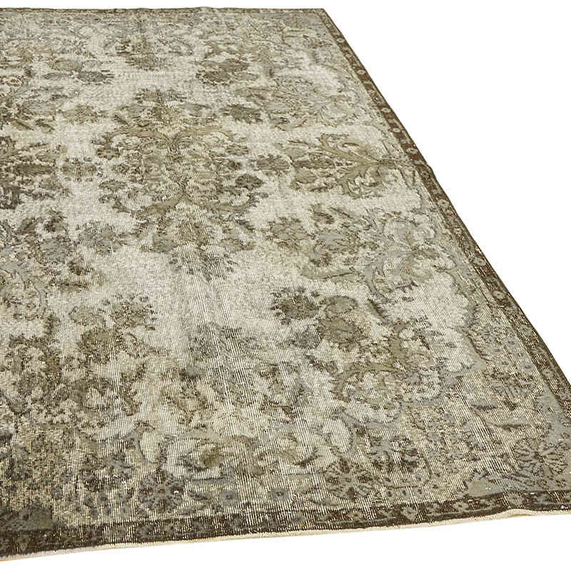 Hand Carved Over-Dyed Rug - 5' 6" x 8' 4" (66" x 100") - K0062466