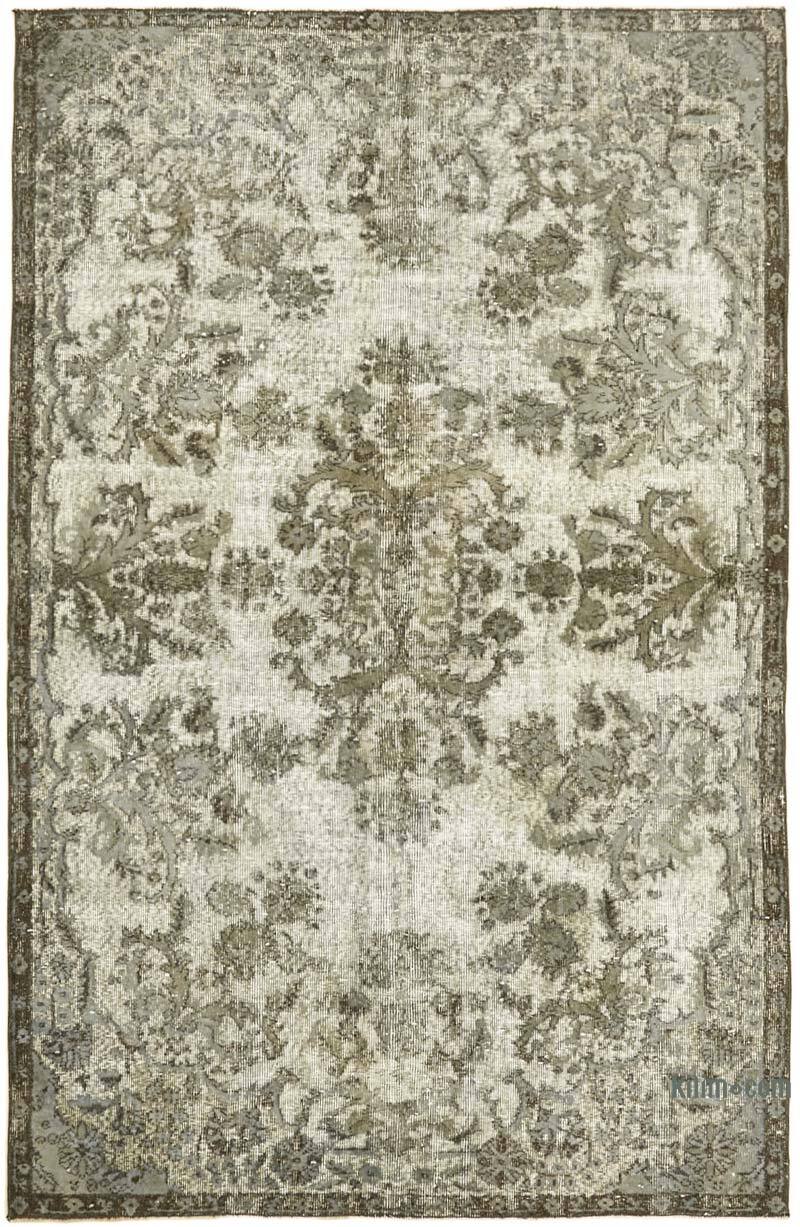 Hand Carved Over-Dyed Rug - 5' 6" x 8' 4" (66" x 100") - K0062466