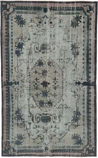 Alfombra Tallada a Mano Sobre Teñida - 175 cm x 282 cm