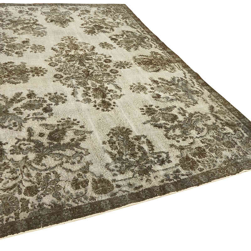 Hand Carved Over-Dyed Rug - 6' 9" x 9' 9" (81" x 117") - K0062478