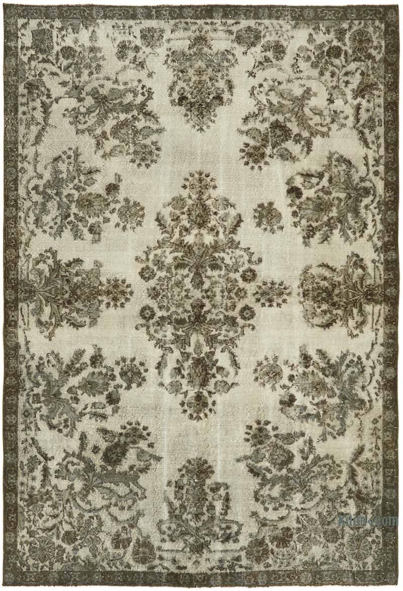Hand Carved Over-Dyed Rug - 6' 9" x 9' 9" (81" x 117") - K0062478