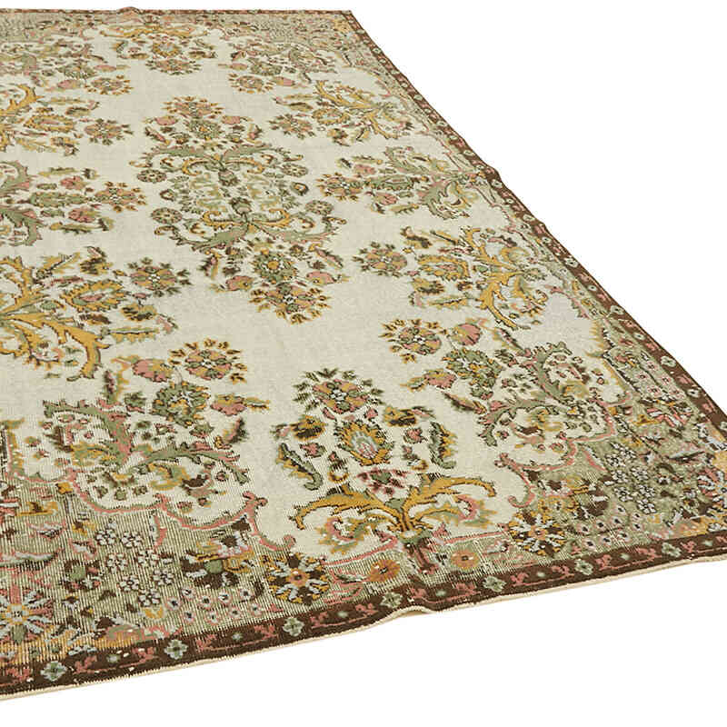 El Oyması Boyalı Halı - 186 cm x 302 cm - K0062488