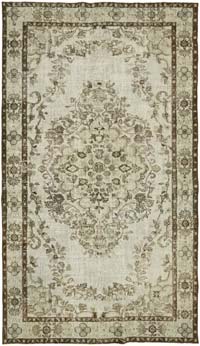 El Oyması Boyalı Halı - 182 cm x 309 cm