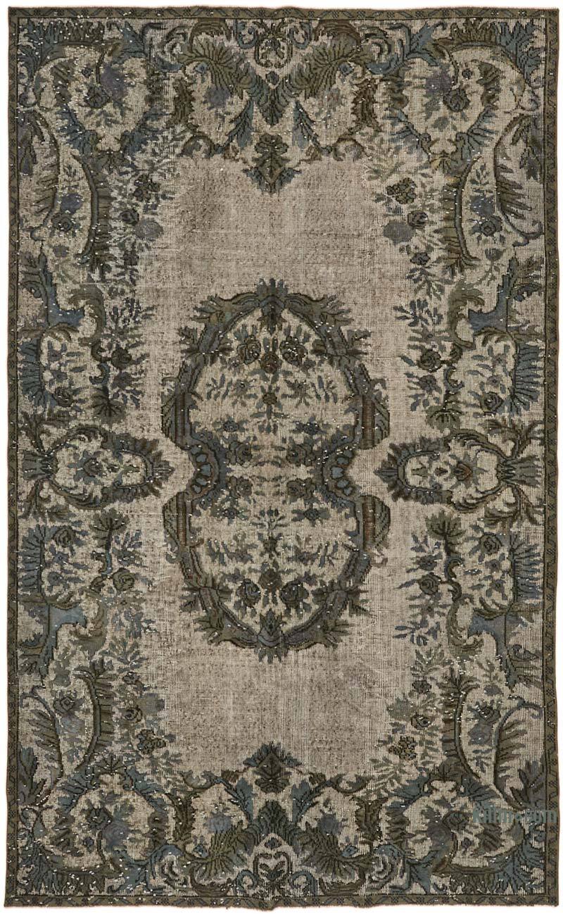 Alfombra Tallada a Mano Sobre Teñida - 190 cm x 302 cm - K0062491