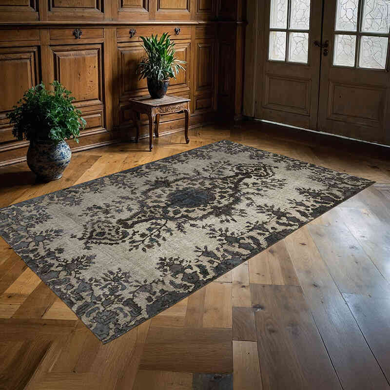 El Oyması Boyalı Halı - 166 cm x 261 cm - K0062492