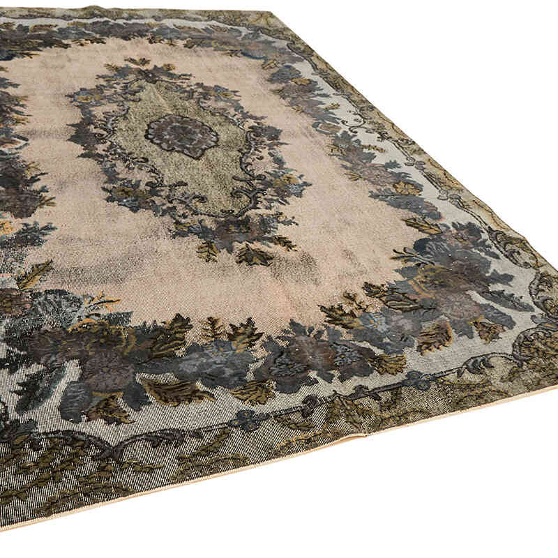 Hand Carved Over-Dyed Rug - 7' 1" x 10' 3" (85 in. x 123 in.) - K0062494